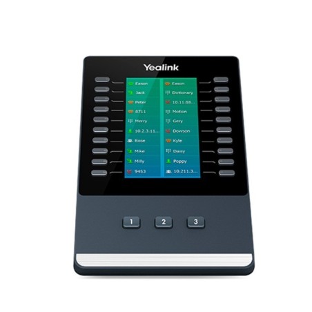 Módulo de expansión 20 teclas bicolor Pantalla color 4.3,Soporte 60 funciones. Compatible con T58V, T58A, T56A, T54S