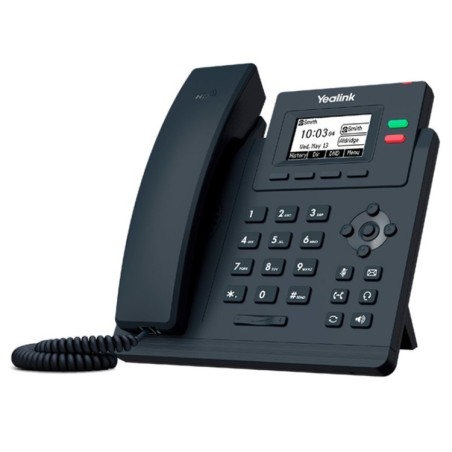 Teléfono IP de 2 cuenta SIP, Pantalla LCD de 132 x 64 pixeles, manos libres, Gigabit y posibilidad de alimentación por PoE