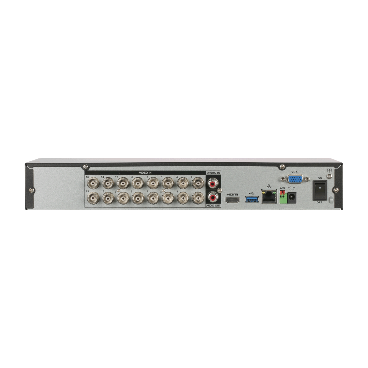 DVR 5 n1 de 16ch + 8 IP hasta 6Mpx. H.265+, 1 HDD