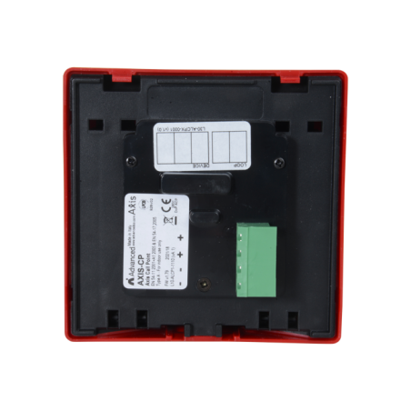 Pulsador analógico rearmable ROJO Certificación EN54-17
