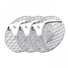 Pack 3 CPE MikroTik LHG 5 con antena 24.5 dBi y PoE pasivo