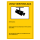 Cartel CCTV de plástico exterior serigrafiado en castellano