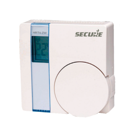 Termostato Zwave de rueda y pantalla LCD que incorpora sensor de temperatura