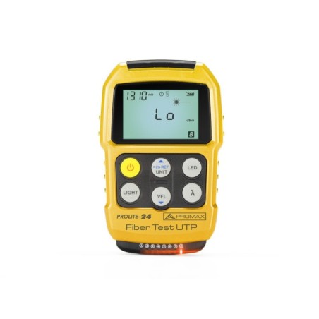 Medidor óptico bolsillo - PROMAX PROLITE-24 - 7 longitudes de onda, VFL 2 mW, Tester Ethernet