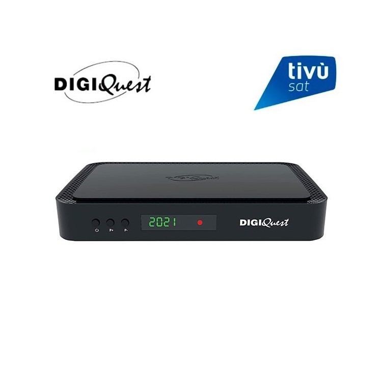 Digiquest COMBO SAT 4K (S2) y TDT DVB-T2 + Tarjeta TivuSat 4K Ultra HD, Ethernet, PVR