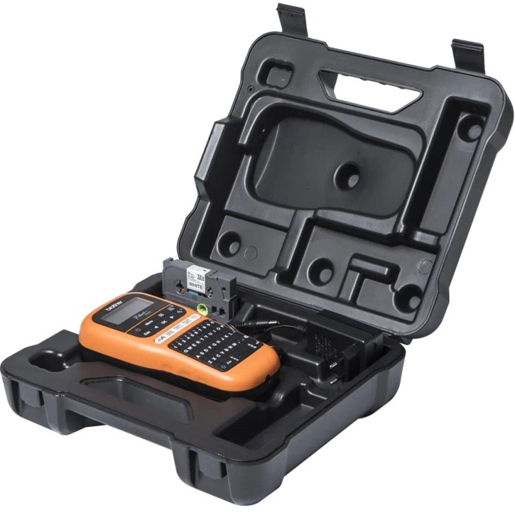 Rotuladora prof. Cintas compatibles de 3,5 / 6 / 9 / 12mm.. Maletín de protección, cinta de 9mm y adap. CA incluido