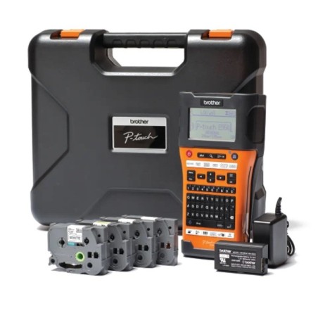 Rotuladora prof. WIFI para cintas TZe y tubos termorretráctiles hasta 24mm. Bateria de litio. Pack con x4 cintas