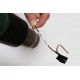 Cinta para tubo termoretráctil para cables de 1.6 a 5.4mm. Texto negro sobre fondo Blanco. 9mm (1.5mts de largo).