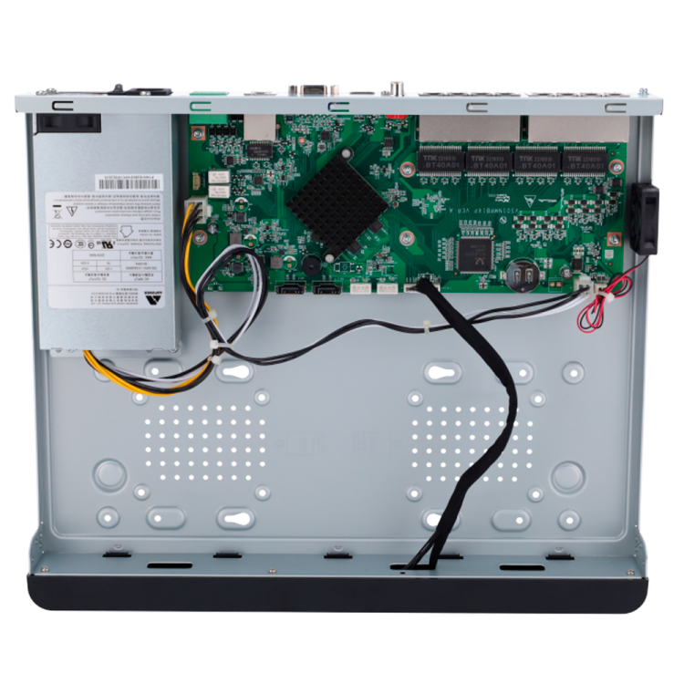 NVR 16ch IP PoE hasta 12Mpx, 320Mbps, H.265+, 2 HDD