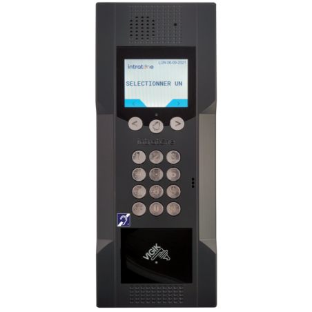 Videoportero 4G hasta 200 vecinos con control de acceso por llavero de proximidad. Placa Intracode