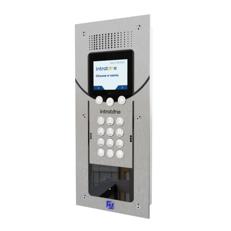 Videoportero 4G hasta 200 vecinos con lector de proximidad manos libres. Placa Vendone Smile. Para Empotrar.