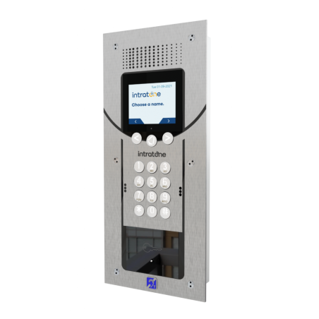 Videoportero 4G hasta 200 vecinos con lector de proximidad manos libres. Placa Vendone Smile. Para Empotrar.