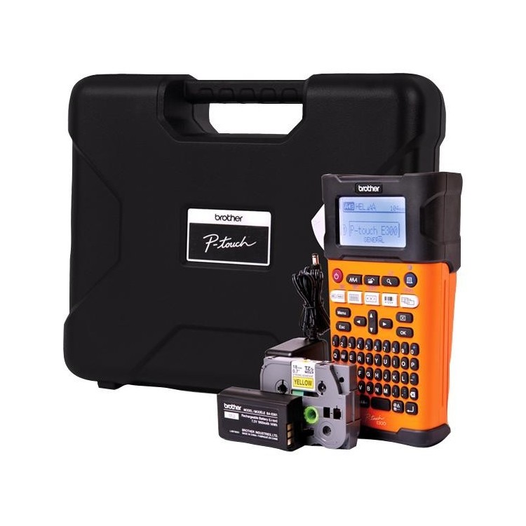 Rotuladora prof. Cintas compatibles de 3,5 / 6 / 9 / 12/18mm.. Maletín de protección, cinta de 18mm y  Bateria iones