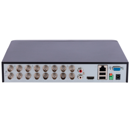 DVR 5 n1 de 16ch 5Mpx + 8IP extra hasta 8Mpx. H.265, 1 HDD. Gama Easy