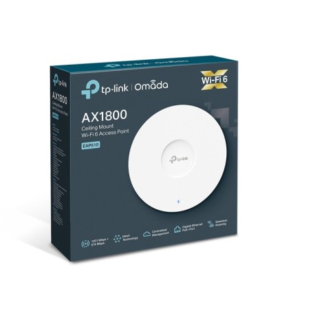 Punto de acceso WiFi 6 AX1800 Omada TP-Link EAP610 - PoE+, Gigabit, 20/23 dBm