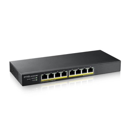Switch x8 Gb POE 60W Gestión Smart mode, standalone o NebulaFlex Cloud. Sin ventilador. Sobremesa