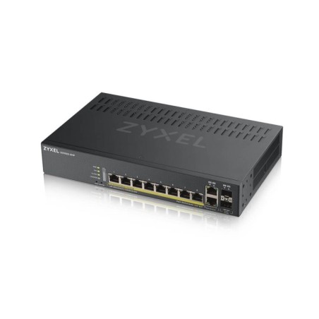 Switch x8 Gb POE 130W, x2 COMBO (Gb/SFP) Gestión Smart mode, standalone o NebulaFlex Cloud. Refrigeración ultrasilenciosa. Sobr