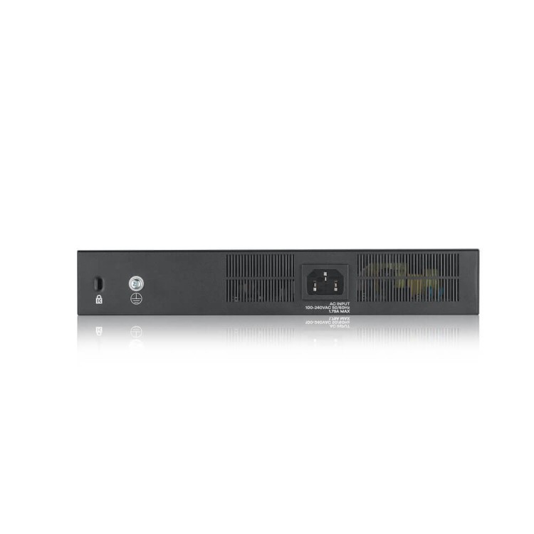 Switch x8 Gb POE 130W, x2 COMBO (Gb/SFP) Gestión Smart mode, standalone o NebulaFlex Cloud. Refrigeración ultrasilenciosa. Sobr