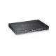 Switch x24 Gb POE 375W y x4 SFP. Gestión híbrida Smart mode, standalone o NebulaFlex Cloud. Para escritorio/rack