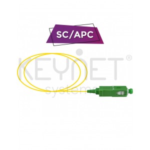 Pigtail SC/APC 0.9mm, Monomodo, LSZH, 1.5mts, Color amarillo