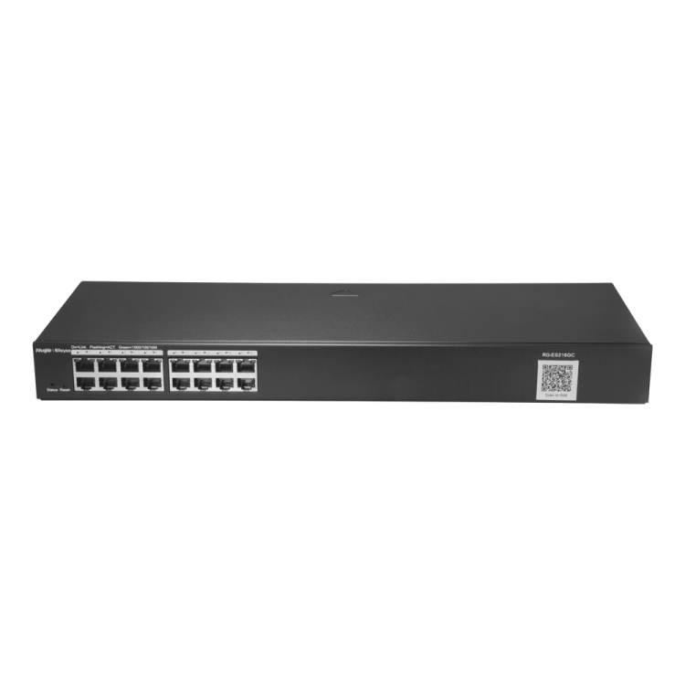 Switch Gestionable L2, 16 puertos Gigabit, para rack 19"