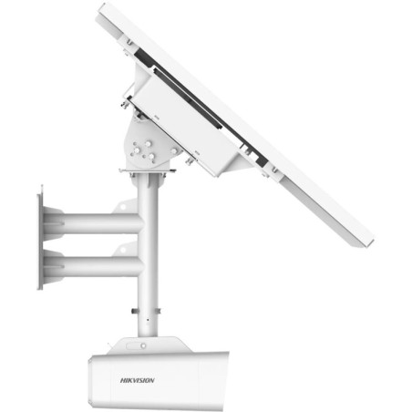 Cámara IP/4G bullet, 4MPx, IR 15mts, luz blanca 30mts, 4mm, H.265+.  IP66 + Kit solar autónomo.