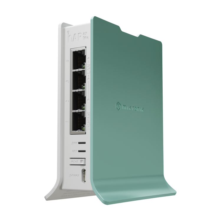 Routerboard WIFI 6 2.4Ghz, 22dBm, 800Mhz, 256Mb RAM, x4 puertos Gb, 4.3dBi, Level 4 RouterOS (v7)