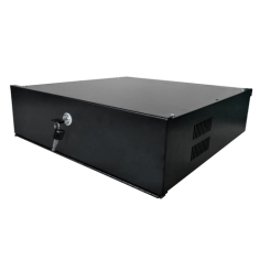 Caja metálica cerrada para DVR.  19", 4U, 210 (Al) x 545 (An) x 540 (Fo)
