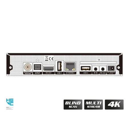Receptor Mini Linux SAT 4K, Openpli, H.265, PVR, Etehernet, x1 lector tarjetas
