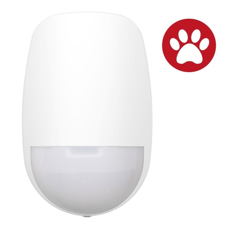Detector PIR AX PRO Hikvision DS-PDP15P-EG2-WE(B) - 15 m, mascotas 30 kg, 868 MHz