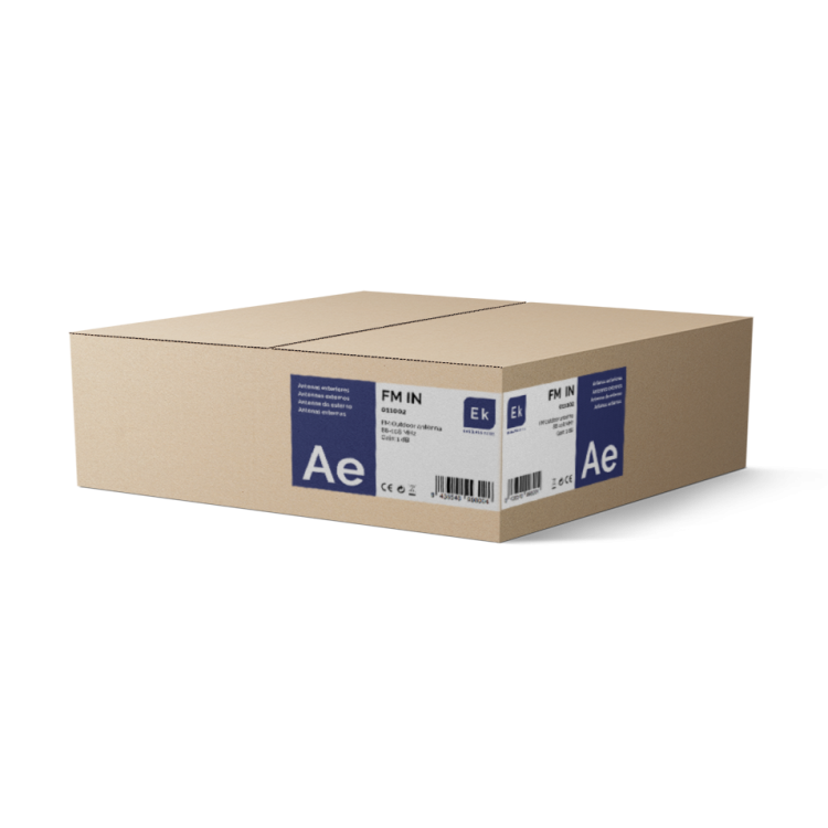 Antena FM circular omnidireccional con conector F. Ganancia 1dB.