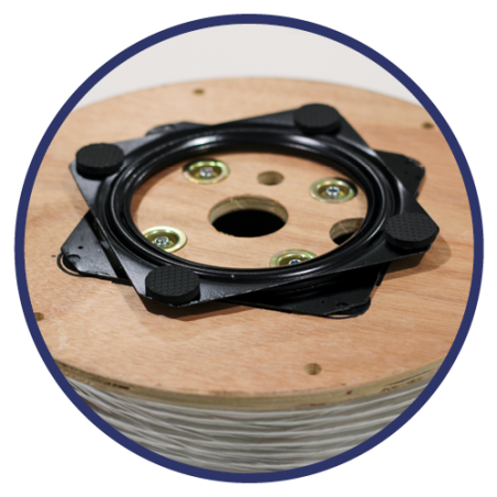 Dispositivo para desenrollado / enrollado de cables,coaxiales compatibles con Ek roller