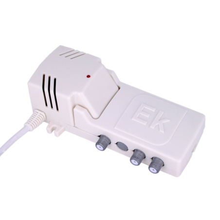 Amplificador de apartamento Ekselans AA 412 L2 - 12 dB, 4 salidas 100 dBµV, 47-694 MHz