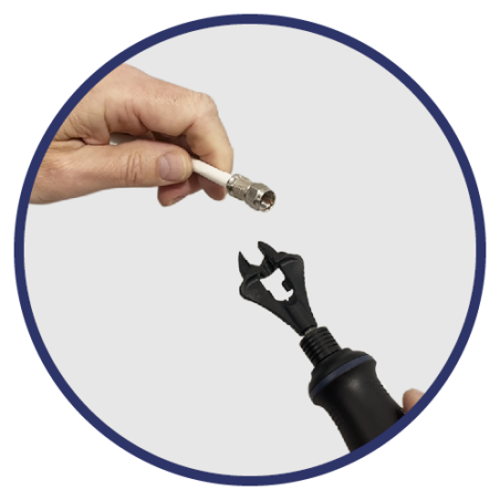 Llave especial para conectores CFR EK. Uso autónomo o,Compatible con EK DRIVER