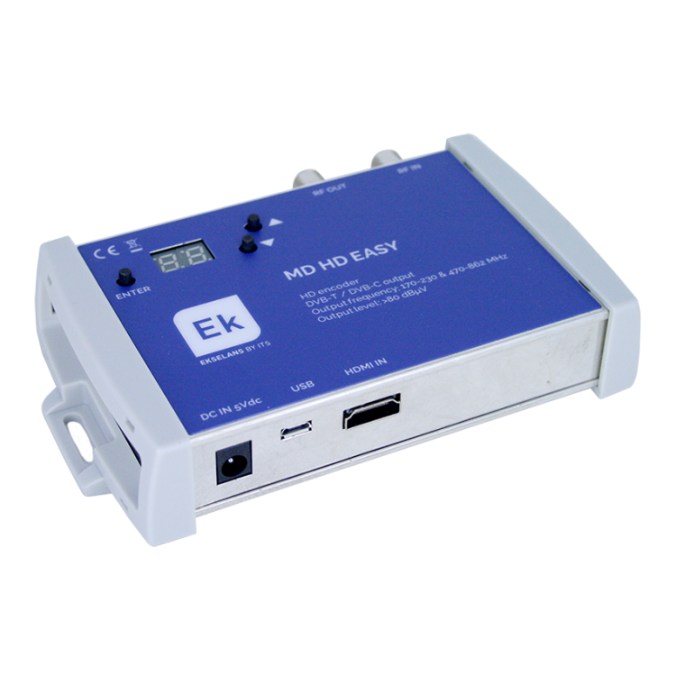 Modulador digital a COFDM. 1 entrada HDMI hasta 1080p. Frecuencias de salida: 170-230MHz + 470- 862MHz