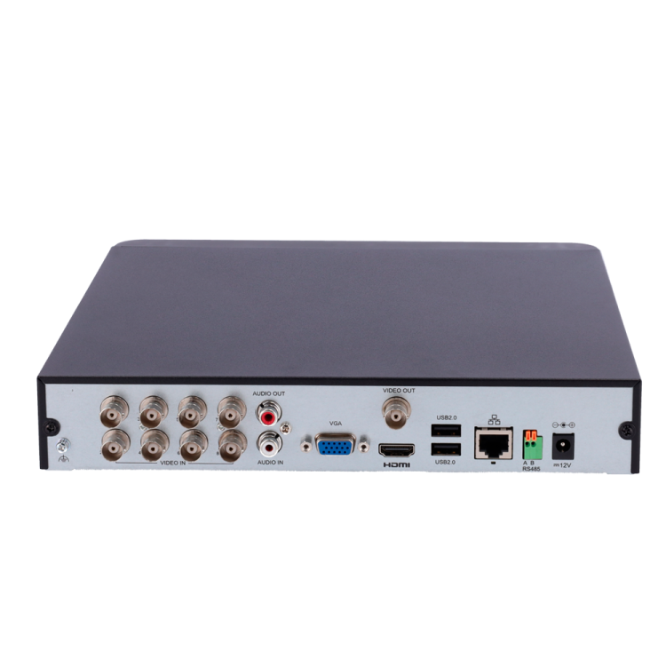 DVR 5 n1 de 8ch 5Mpx o hasta 8IP por sustitución hasta 4Mpx. H.265, 1 HDD.