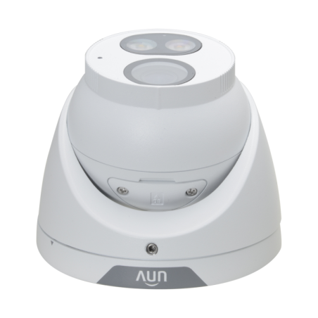 Cámara IP domo, 5Mpx, Luz blanca 30mts ColorHunter, 2.8mm, UltraH265, PoE802,3af, IP67