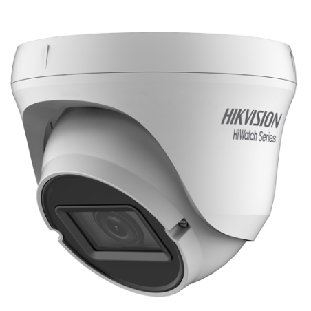 Cámara turret HiWatch Hikvision HWT‑T350‑Z   5 MP, lente motorizada 2.7‑13.5 mm, EXIR 40 m, 4‑en‑1 analógico, IP67