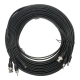 Cable coaxial RG 59 con alimentación preconectorizado con BNC + Audio + DC. 20mts