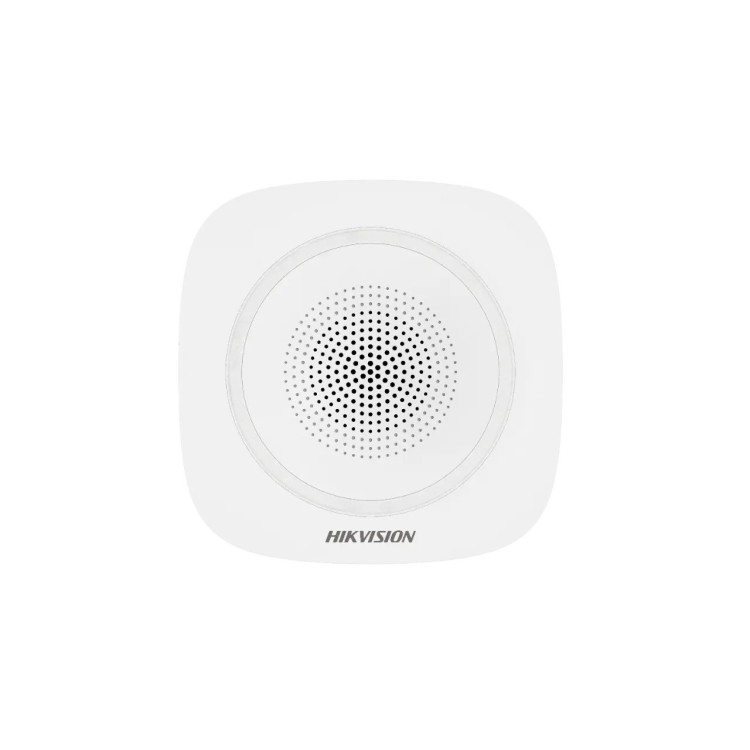 Sirena interior AX PRO Hikvision DS-PS1-I-WE(B) Roja - 110 dB, inalámbrica, LED