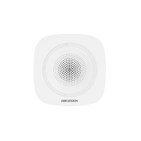 Sirena interior AX PRO Hikvision DS-PS1-I-WE(B) Roja - 110 dB, inalámbrica, LED