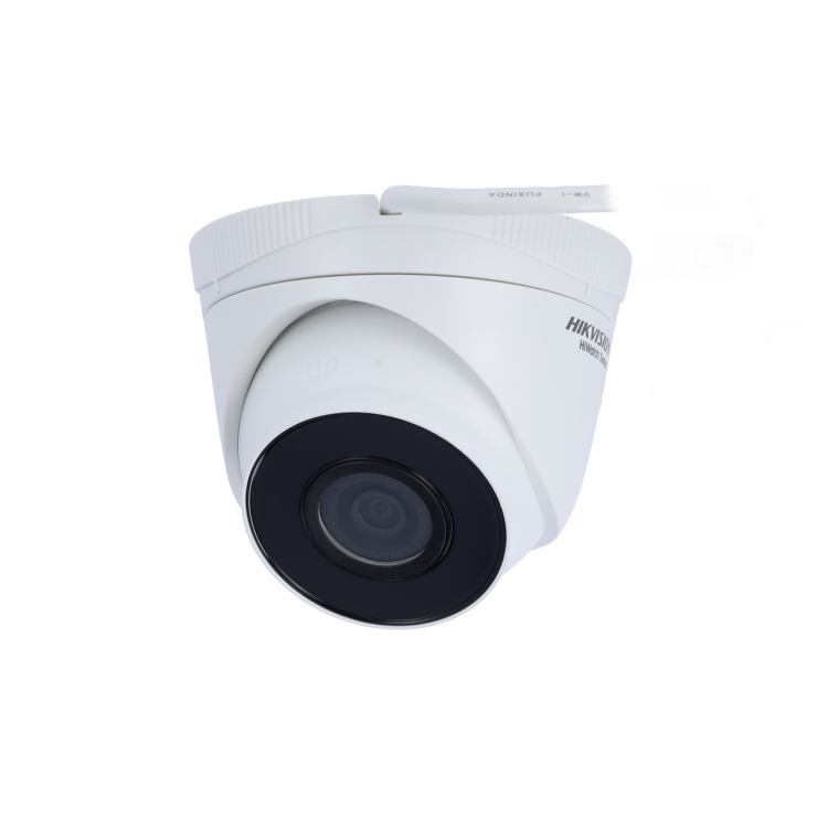 Cámara IP turret HiWatch HWI-T280H - 8 MP, lente fija 2.8 mm, IR 30 m, PoE, IP67