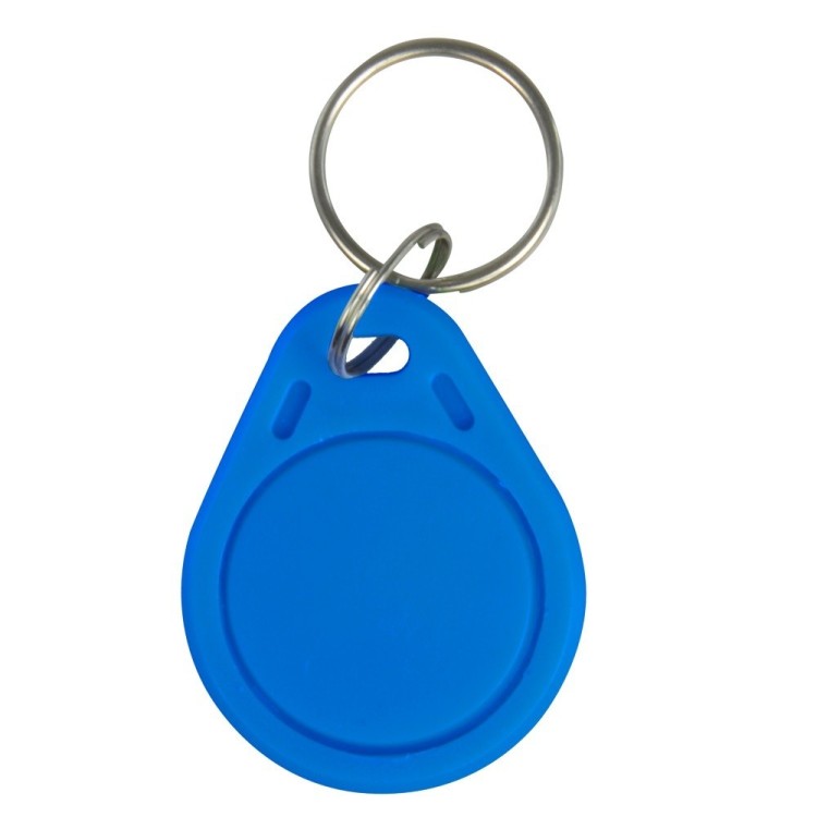 Llavero TAG de proxmidad Mifare 13.56Mhz. Color azul - Numerados