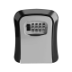 Caja de seguridad gris para llaves