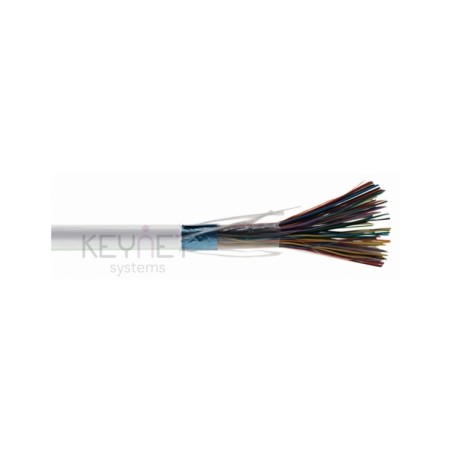 Cable telefonía 50 pares de interior, multipar F/UTP Cat3 con cubierta LSZH-Dca -s2, d2, a1. Al corte