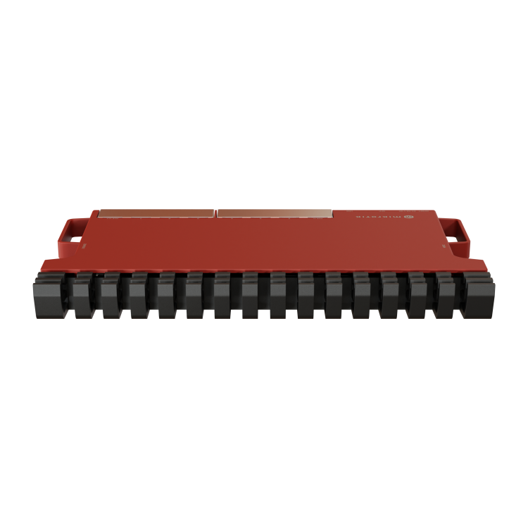 Routerboard 2 Core a 800Mhz, 512MB RAM, x8 puertos Gb, x1SFP (comptaible con 2.5Gb). Level 5 para RACK