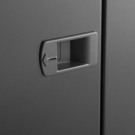 Rack de pared 19", 12U, F600 / AN600 / AL635mm, vacío. DESMONTADO (fácil montaje)