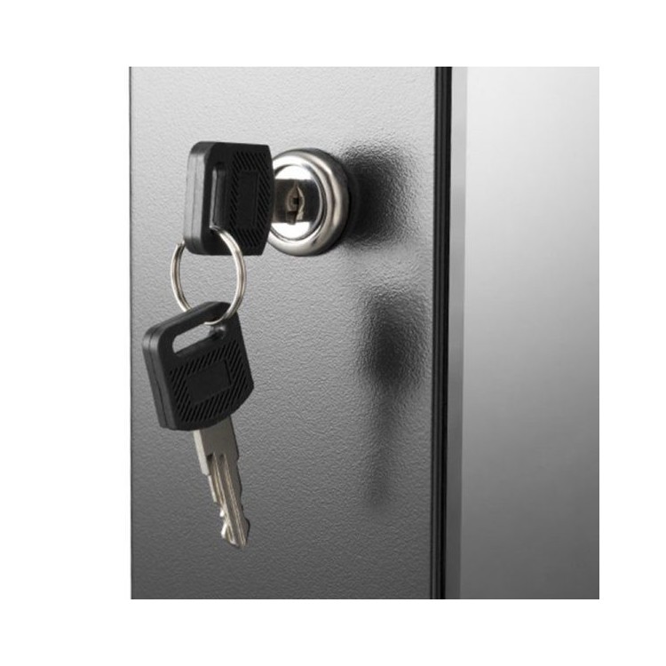 Rack de pared 19", 12U, F600 / AN600 / AL635mm, vacío. DESMONTADO (fácil montaje)