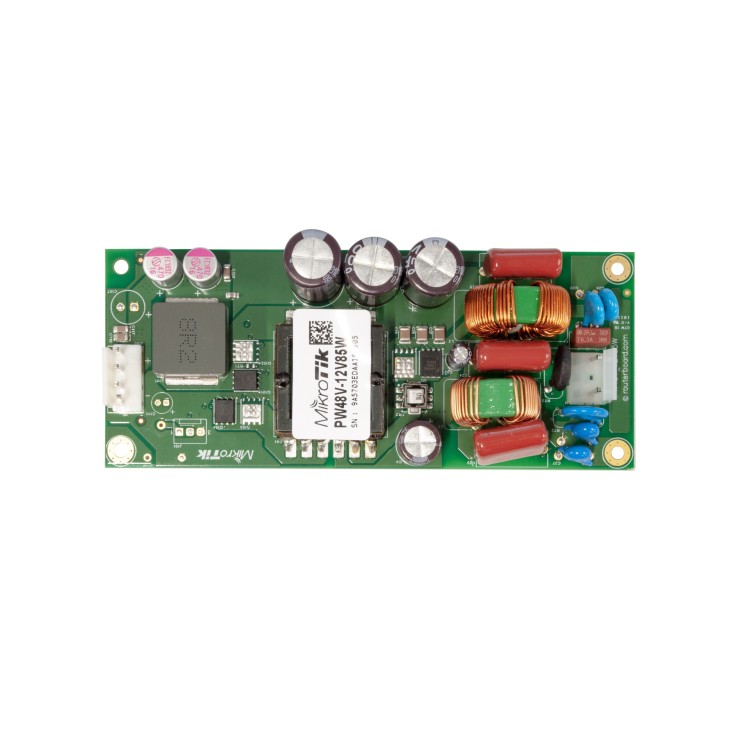 Fuente DC-DC MikroTik PW48V-12V85W - 48V a 12V 7A