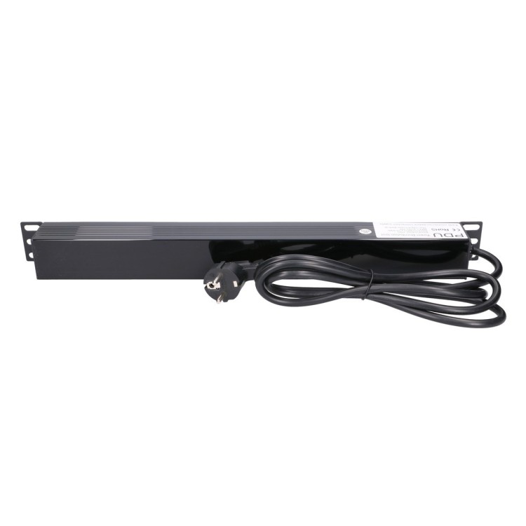 Distribuidor de potencia de 16A, x7 Schuko + interruptor. Cable de 2mts